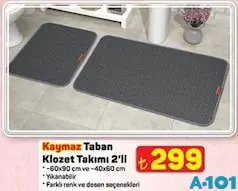 KAYMAZ TABAN KLOZET TAKIMI 2'Lİ